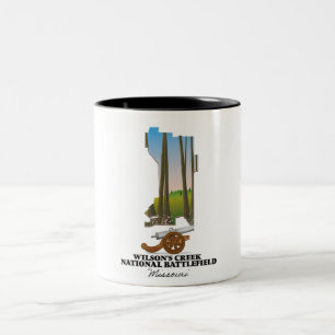 Tasse 2 Couleurs champ de bataille national de wilson's creek, Miss