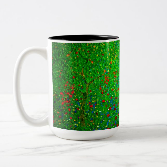 Tasse 2 Couleurs Champ de pavot Gustav Klimt (Gauche)