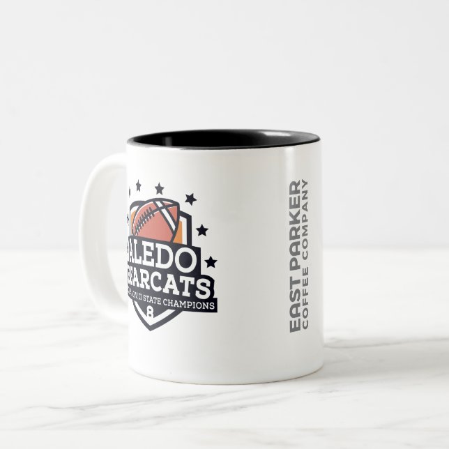Tasse 2 Couleurs Champion "bouclier" - 11oz d'état du Bearcat 2018 (Devant gauche)