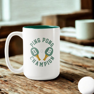 Tasse 2 Couleurs Champion Ping Pong Personnalisé