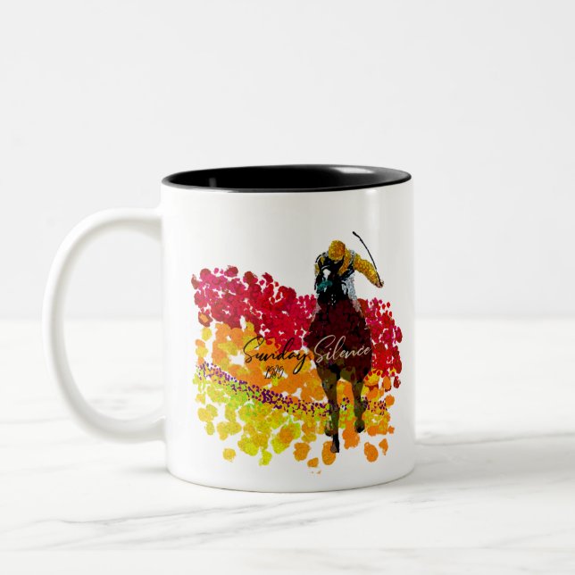 Tasse 2 Couleurs Championnat du Monde de course du Silence 1989 (Gauche)