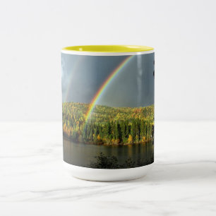 Tasse 2 Couleurs chance irlandaise arc-en-ciel nature chanceuse cie