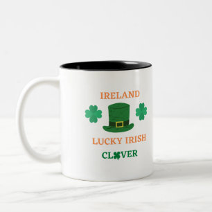 Tasse 2 Couleurs Chance trèfle irlandais Irlande T-shirt