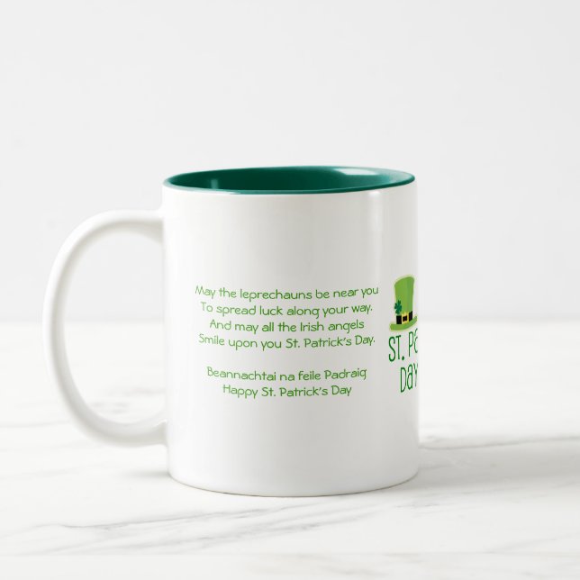 Tasse 2 Couleurs Chance-Vers de lutin (Gauche)