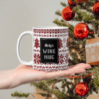 Chandail de Noël de style nordique personnalisé