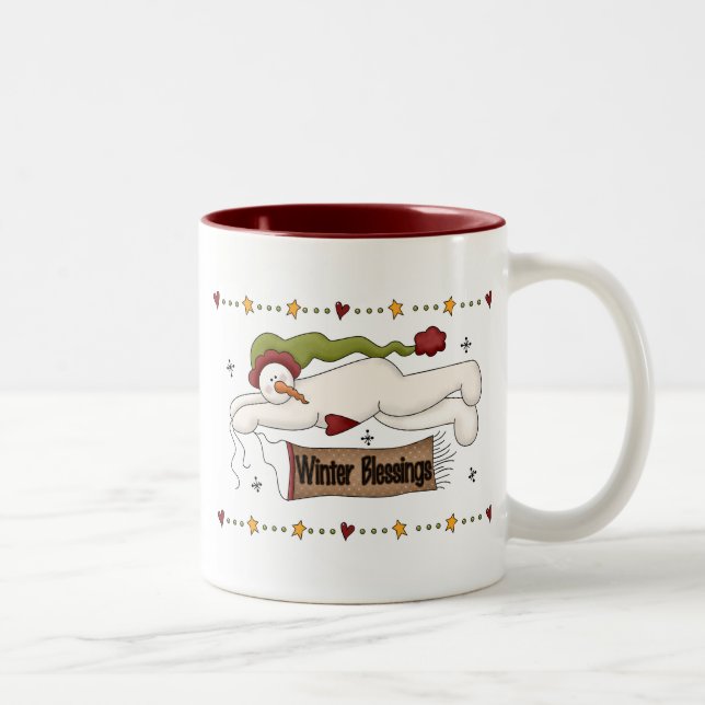 Tasse 2 Couleurs Chandails et cadeaux d'hiver (Droit)