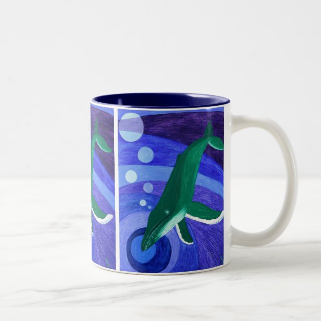 Tasse 2 Couleurs Chanson de Humpback (Droit)