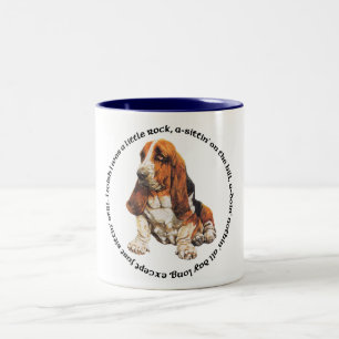 Tasse 2 Couleurs Chansonnette de Basset Hound