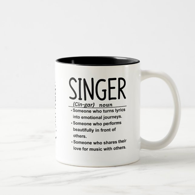 Tasse 2 Couleurs Chanteur (Droit)