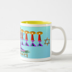 Tasse 2 Couleurs Chanukah