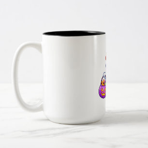 Tasse 2 Couleurs Chapeau de citrouille Fantôme Joie d'Halloween