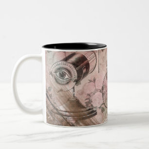 Tasse 2 Couleurs Chapeau victorien glamour grunge steampunk vintage