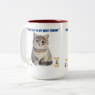 Tasse 2 Couleurs chaque chat est mon meilleur ami