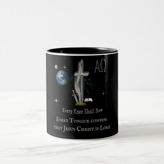 Tasse 2 Couleurs Chaque genou doit s'incliner (Centre)