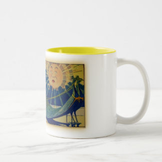 Tasse 2 Couleurs Char de paon
