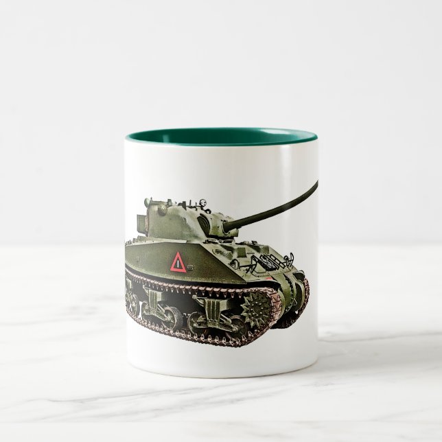 Tasse 2 Couleurs Char Sherman VC Firefly britannique (Centre)