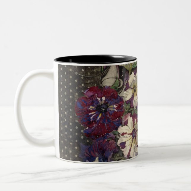 Tasse 2 Couleurs Charles Rennie Mackintosh - Petunias (Gauche)
