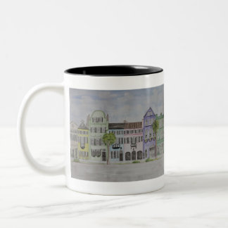 Tasse 2 Couleurs Charleston de la ligne arc-en-ciel SC Watercolor