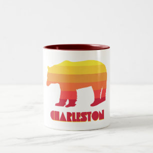 Tasse 2 Couleurs Charleston Virginie-Occidentale Ours Arc-en-ciel