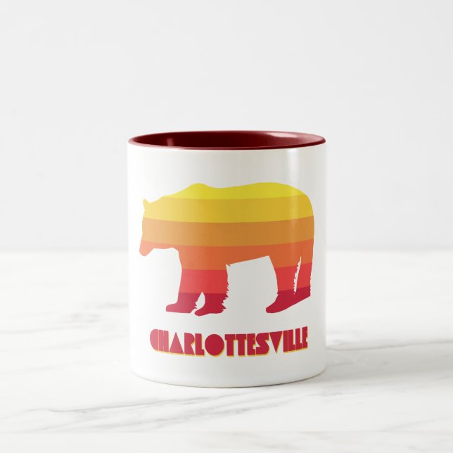 Tasse 2 Couleurs Charlottesville Virginie Ours arc-en-ciel (Centre)