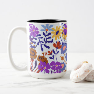 Tasse 2 Couleurs Charme et fraîcheur Floral moderne