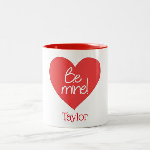 Tasse 2 Couleurs Charming Be Mine Coeur rouge