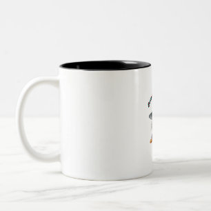 Tasse 2 Couleurs Charming Witch Girl Halloween Décor avec Citrouill