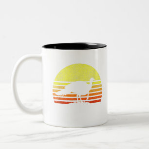 Tasse 2 Couleurs Chasse à la Turquie Retro Sunset Upland Chasseur d