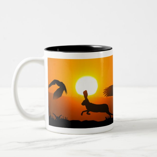 Tasse 2 Couleurs Chasse à l'aigle de Harris (Gauche)
