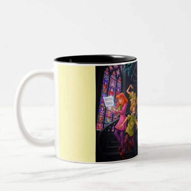 Tasse 2 Couleurs Chasse aux fantômes gothiques (Gauche)