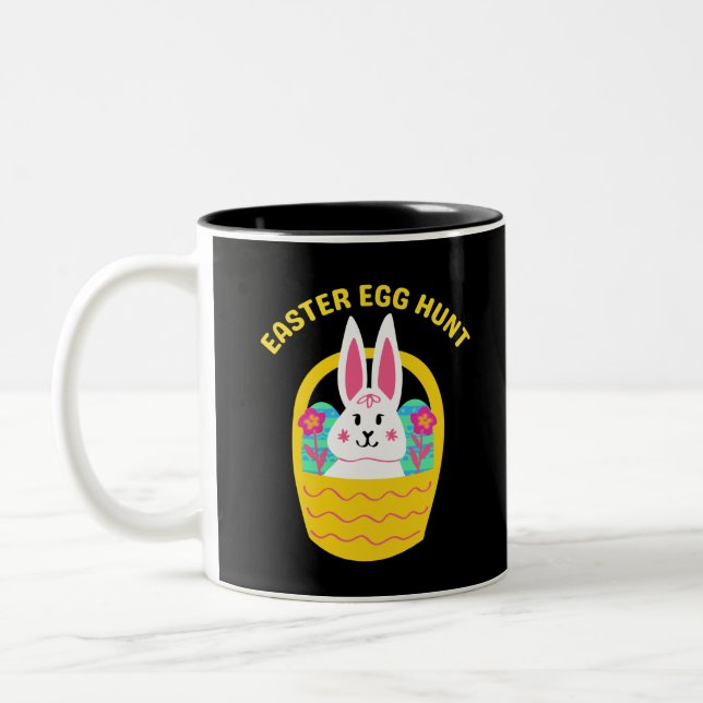Tasse 2 Couleurs Chasse aux oeufs de Pâques (Gauche)