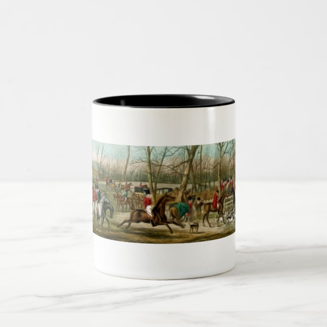 Tasse 2 Couleurs Chasse de Fox (Centre)