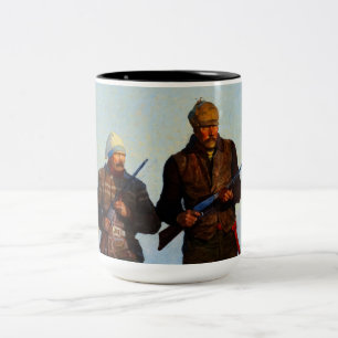 Tasse 2 Couleurs Chasseurs de cerfs par Newell Convers Wyeth