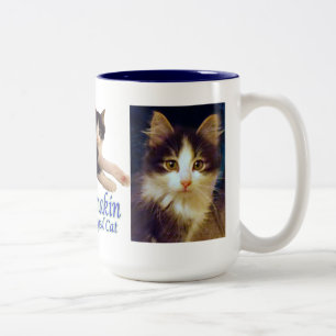 Tasse 2 Couleurs Chat à deux jambes d'Anakin, fin mignonne de tass