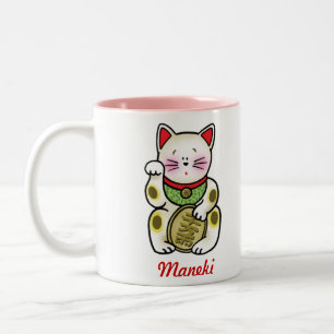 Tasse 2 Couleurs Chat chanceux