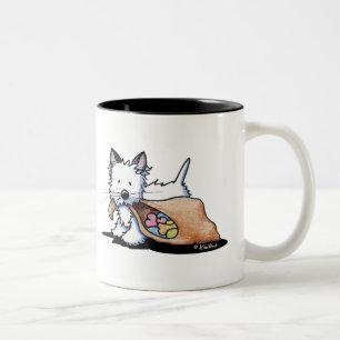 Tasse 2 Couleurs Chat de chien Westin d'Halloween