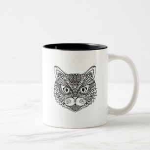 Tasse 2 Couleurs Chat de style