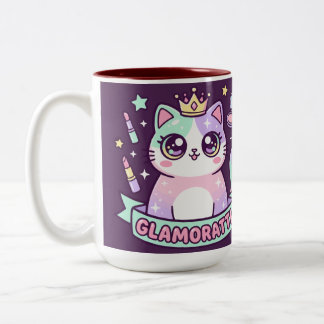 Tasse 2 Couleurs Chat Glamoratti