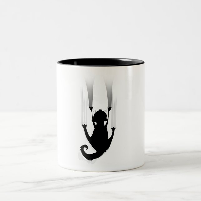 Tasse 2 Couleurs Chat grimpe (Centre)