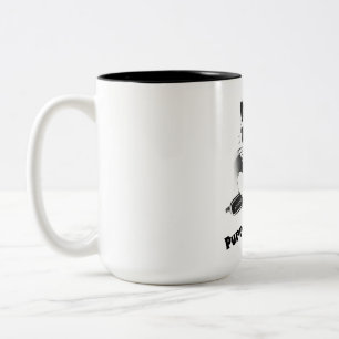 Tasse 2 Couleurs Chat mignon avec trombone