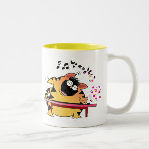 Tasse 2 Couleurs Chat musical des chats de LOL gros