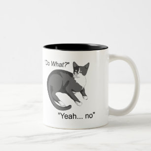 Tasse 2 Couleurs Chat têtu