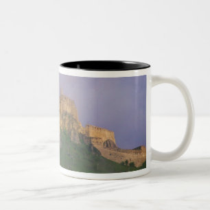 Tasse 2 Couleurs Château de Spissky dans la brume, Slovaquie
