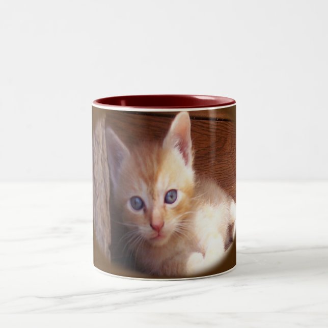 Tasse 2 Couleurs Chats (Centre)