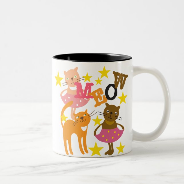 Tasse 2 Couleurs Chats dansants (Droit)