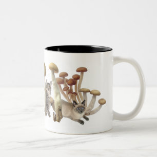 Tasse 2 Couleurs Chats de champignon