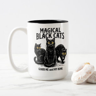 Tasse 2 Couleurs Chats noirs magiques