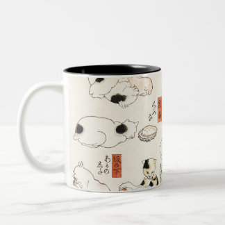 Tasse 2 Couleurs Chats par Utagawa Kuniyoshi