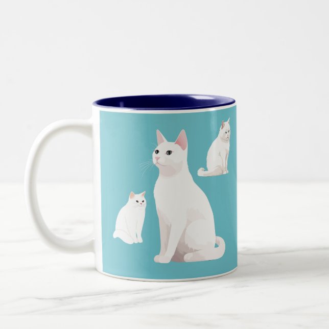 Tasse 2 Couleurs Chats réservés (Gauche)