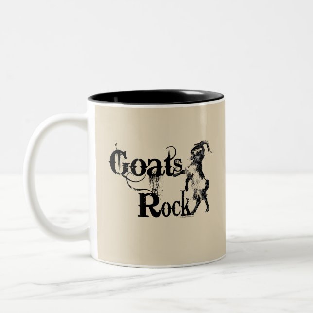 Tasse 2 Couleurs CHATS ROCK | par TotallyGoatally™ (Gauche)